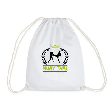 Muay Thai - Drawstring Bag - white - Front