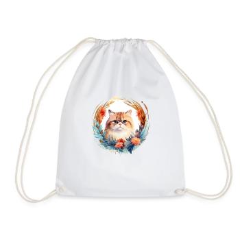 Chat exotique à poil court Style Boho, chats d’amour - Sac de sport léger - blanc - Devant