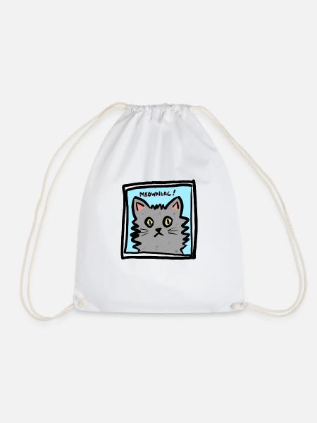 Meowniac! - Turnbeutel - Weiß
