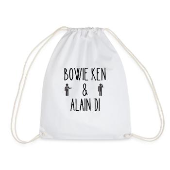 bowie ken et alain di - Sac de sport léger - blanc - Devant