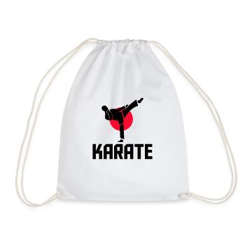 karate - Drawstring Bag - white - Front