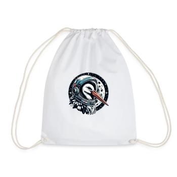 la cigogne céleste - Sac de sport léger - blanc - Devant