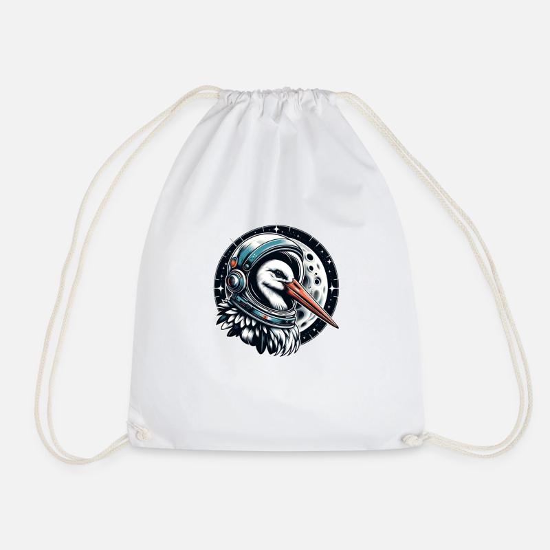 la cigogne céleste - Sac de sport léger - blanc