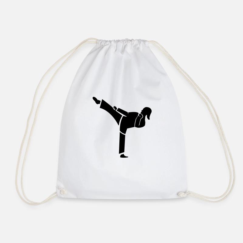karate frau - Turnbeutel - Weiß