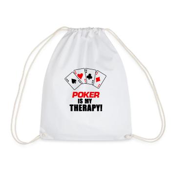 Thérapie par le poker - Sac de sport léger - blanc - Devant