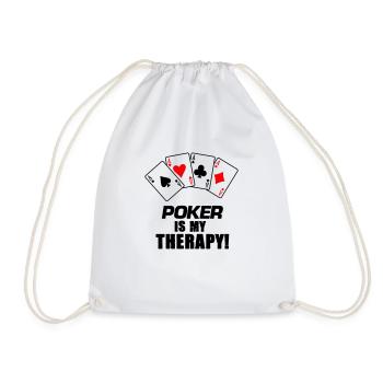 Thérapie par le poker - Sac de sport léger - blanc - Devant