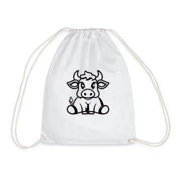 Vache - Sac de sport léger - blanc - Devant