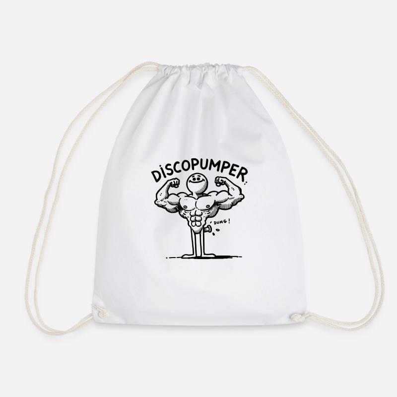 The Discopumper - Drawstring Bag - white