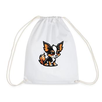 Dog Comic - Drawstring Bag - white - Front