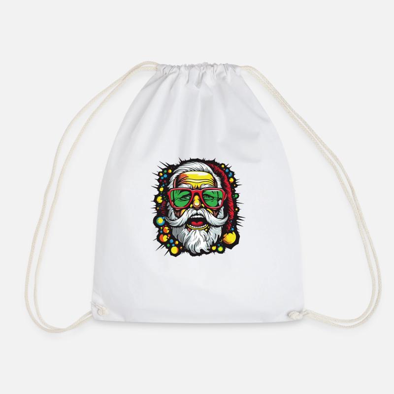 Santa Claus - Drawstring Bag - white