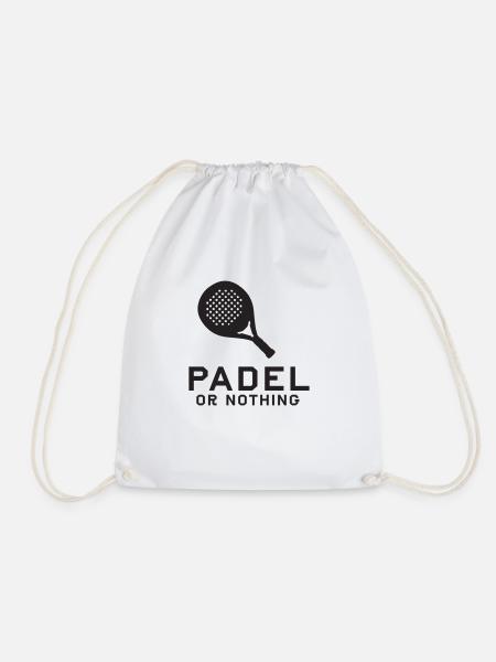 Padel oder nichts - Turnbeutel - Weiß