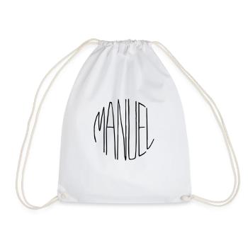 Manuel - Drawstring Bag - white - Front