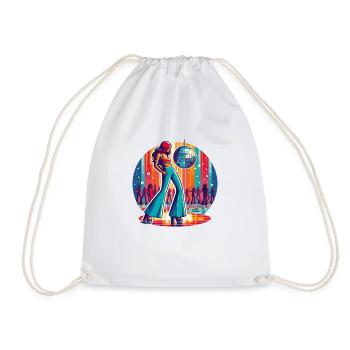 Disco fever - Drawstring Bag - white - Front