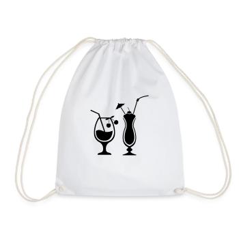 Cocktails - Drawstring Bag - white - Front