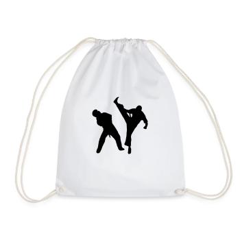 Axe Kick - Drawstring Bag - white - Front