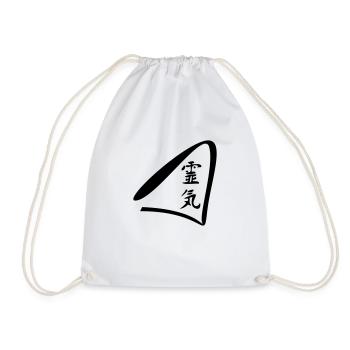 reiki icon - Drawstring Bag - white - Front