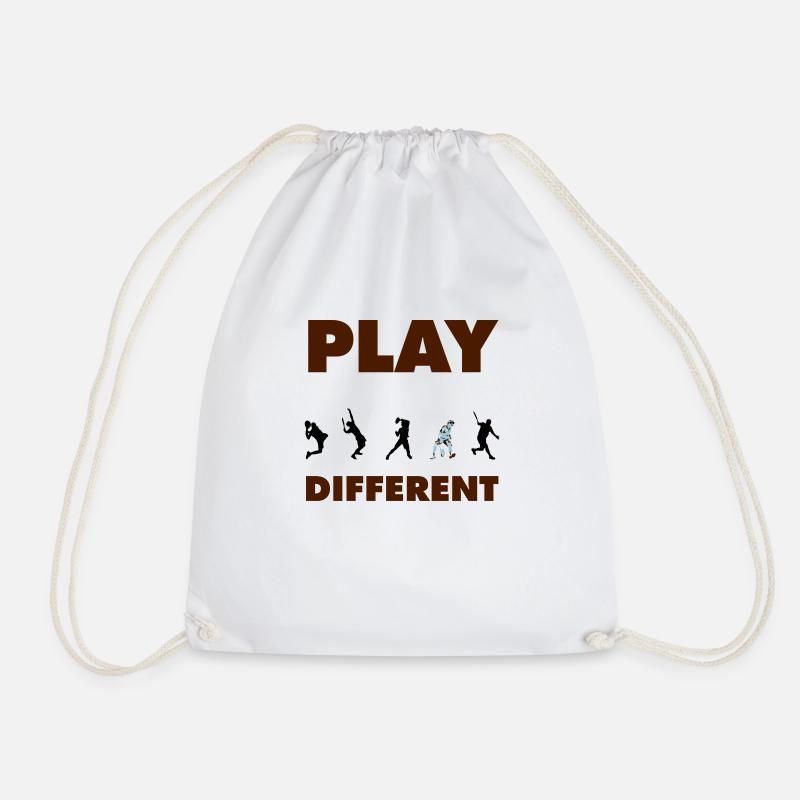 PLAY DIFFERENT - Drawstring Bag - white