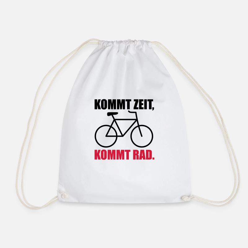 Kommt Zeit, kommt Rad - Turnbeutel - Weiß