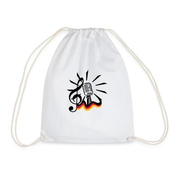 clef et micro / clef 'n mic (3c) - Sac de sport léger - blanc - Devant