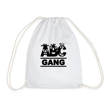 lustige ABC-GANG - Turnbeutel - Weiß - Vorne