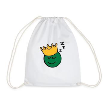 Peas king sleep - Drawstring Bag - white - Front