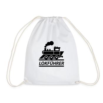 Lokführer - Turnbeutel - Weiß - Vorne