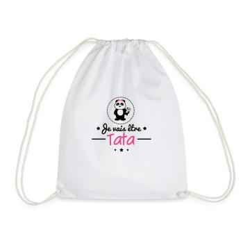 Future tata,bientôt tante - Sac de sport léger - blanc - Devant