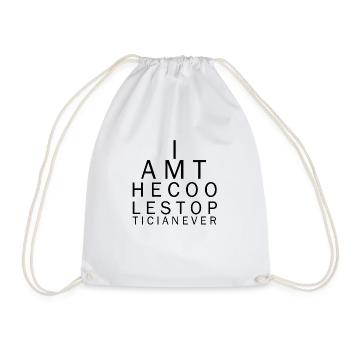 Optician: I am the coolest Optician ever - Drawstring Bag - white - Front