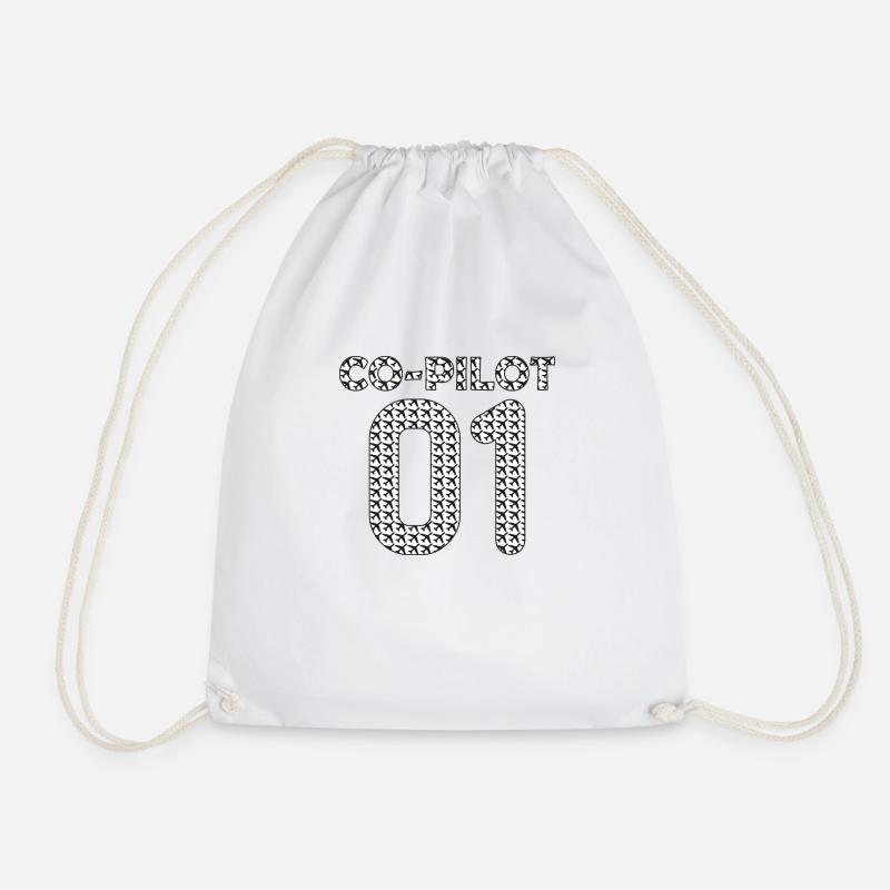 Co Pilot Queen Geschenk - Turnbeutel - Weiß