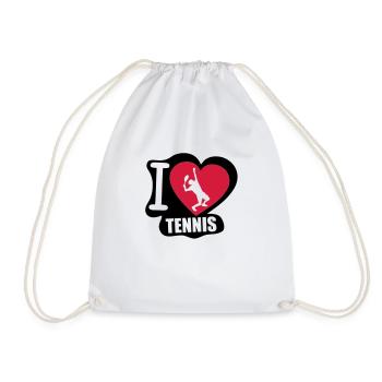 i love tennis - Sac de sport léger - blanc - Devant