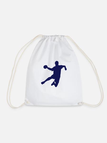 Handball Sprungwurf - Turnbeutel - Weiß