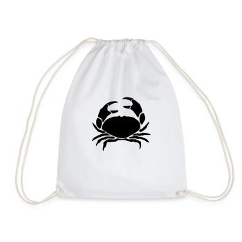 krebs_1c - Turnbeutel - Weiß - Vorne
