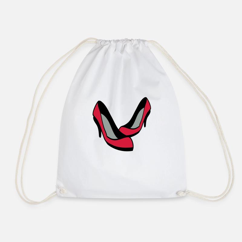 shoes - Drawstring Bag - white