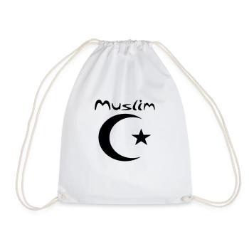muslim - Drawstring Bag - white - Front