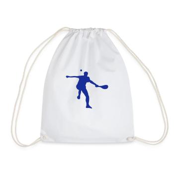 pelote basque silhouette 6 - Sac de sport léger - blanc - Devant