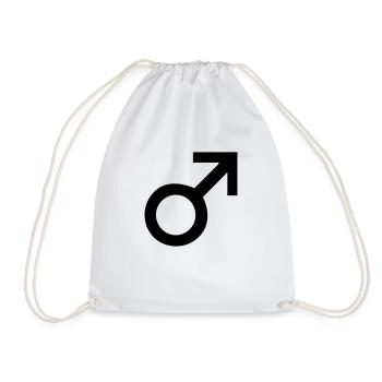 mars_and_male_symbol - Sac de sport léger - blanc - Devant