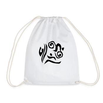 Triathlon freestyle - Drawstring Bag - white - Front