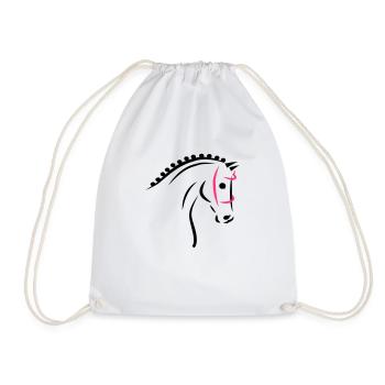 Sports Horse - Drawstring Bag - white - Front