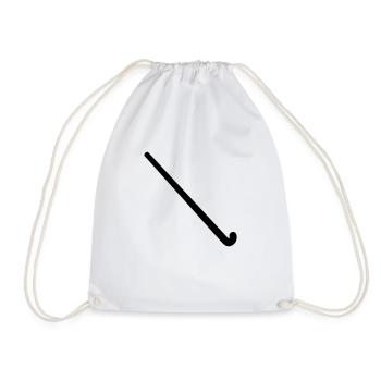Field hockey - Drawstring Bag - white - Front