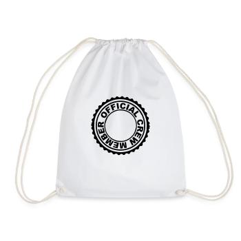 Official Crew Member Stempel - Drawstring Bag - white - Front
