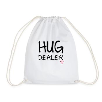 Hug Dealer - Drawstring Bag - white - Front
