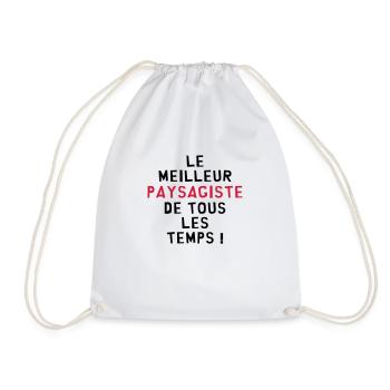 Paysagiste / Paysage / Jardin / Fleur / Jardinier - Sac de sport léger - blanc - Devant