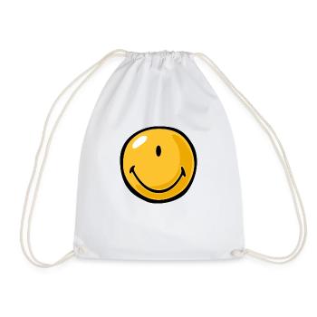 Smiley cyclops - Drawstring Bag - white - Front