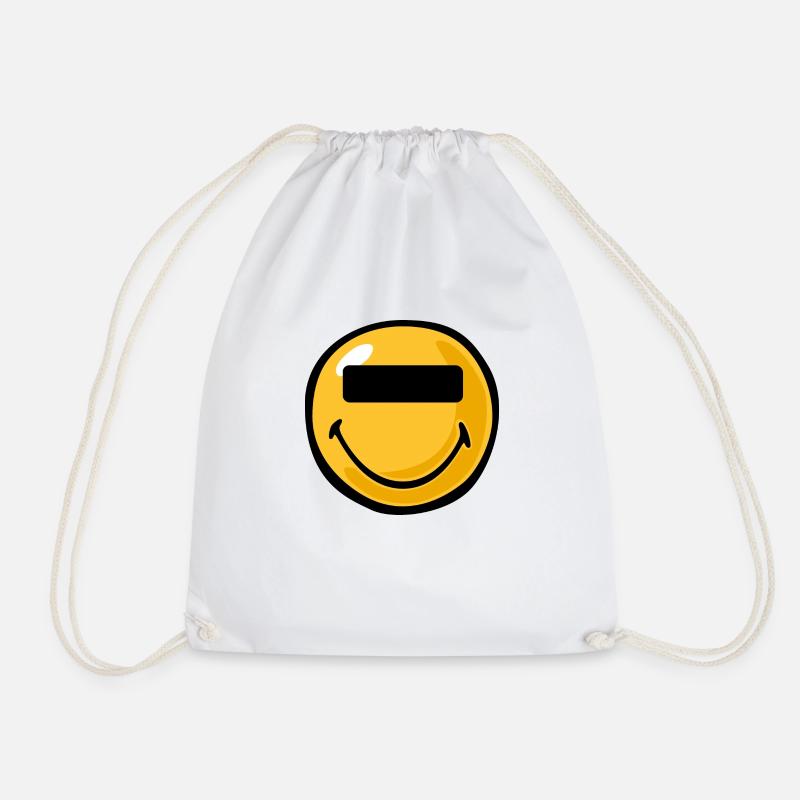Smiley anonymous - Turnbeutel - Weiß