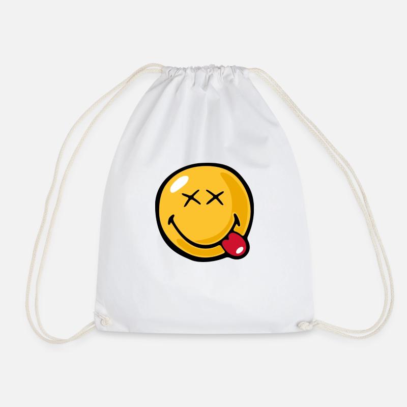 Smiley xx eyes - Turnbeutel - Weiß