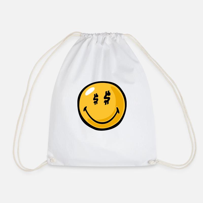 Smiley greed - Turnbeutel - Weiß