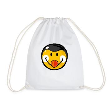 Smiley Penguin - Drawstring Bag - white - Front
