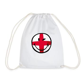 Smiley Flag England - Sac de sport léger - blanc - Devant