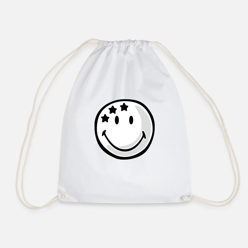 Smiley Table Tennis Ball - Turnbeutel - Weiß