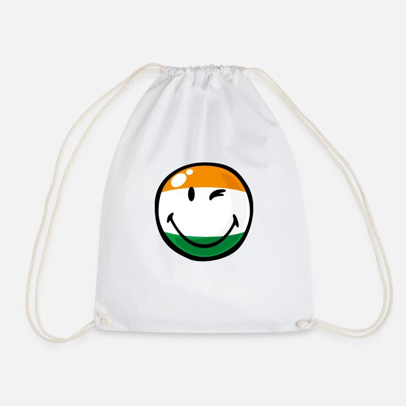 Smiley India - Sac de sport léger - blanc